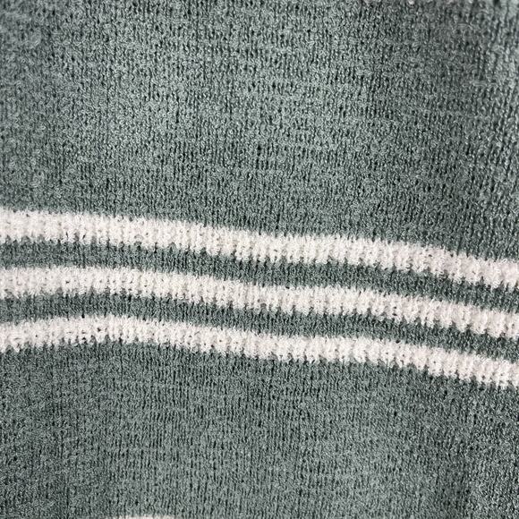 Lucky Brand Johnny Collar Polo Sweater Mens XL Green Striped Knit Retro NWT - Picture 13 of 14